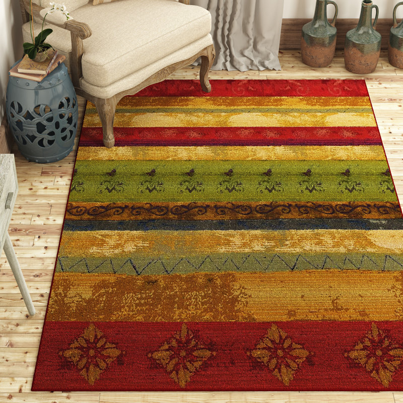 Red Barrel Studio Aroma Red/Green Indoor/Outdoor Area Rug & Reviews Wayfair